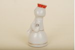 figurine, Girl from a troupe with flute, porcelain, Riga (Latvia), USSR, Riga porcelain factory, mol...