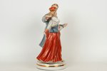 figurine, Folk dance, porcelain, Riga (Latvia), USSR, Riga porcelain factory, molder - Zina Ulste, t...