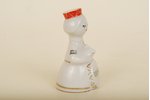 figurine, Girl from a troupe with a drum, porcelain, Riga (Latvia), USSR, Riga porcelain factory, mo...