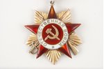 order, Great Patriotic War Order, 1st grade, № 13242, enamel restoration, silver, gold, USSR, ~ 1942...