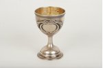 egg holder, silver, 875 standard, 28.8 g, the 20-30ties of 20th cent., Latvia, 6.5 cm...