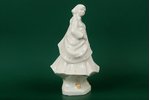 figurine, Folk girl, porcelain, Riga (Latvia), USSR, sculpture's work, molder - Aldona Elfrida Pole-...