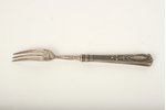 fork, silver, art-nouveau, 84 standard, 33.97 g, 1908, St. Petersburg, Russia...