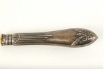 cake server, silver, 875 standard, the 20-30ties of 20th cent., Latvia, 29.5 cm, handle 11 cm...