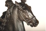 figurālā kompozīcija, Aņičkov tilts, jātnieks uzkāpošs uz zirga, N.Kozlovs, čuguns, 36 x 31 x 22 cm,...