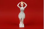 figurine, Seating girl, porcelain, USSR, LFZ - Lomonosov porcelain factory, molder - Galina Stolbova...