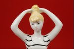 figurine, Seating girl, porcelain, USSR, LFZ - Lomonosov porcelain factory, molder - Galina Stolbova...