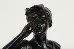 statuete, Apmaldījies, čuguns, 22 cm, PSRS, Kasli, 1966 g....