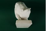 statuete, Bullis, biskvīts, PSRS, LFZ - Lomonosova porcelāna rūpnīca, 20 gs. 30tie gadi, 15 x 27 cm...