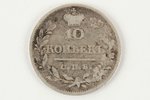 10 kopecks, 1821, PD, SPB, Russia, 2 g, d = 18 mm...