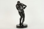 статуэтка, Боксёр, чугун, 22.5 см, СССР, Касли, 1963 г....