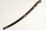 sabre, Western Georgia, Blade length from a handle ~78.5 cm, silver, Russia, the beginning of the 20...
