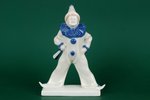 figurine, Clown, porcelain, Germany, Rosenthal, the 30ties of 20th cent., 16 cm...