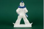 figurine, Clown, porcelain, Germany, Rosenthal, the 30ties of 20th cent., 16 cm...