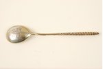 spoon, silver, 84 standard, 15.4 g, the 2nd half of the 19th cent., Moscow, Russia...