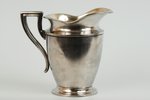 cream jug, silver, 875 standard, 121.2 g, the 20-30ties of 20th cent., Latvia, height 10 cm, Herman...