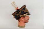 hat, Army artillery general shako, original box, Russia, the beginning of the 20th cent., restoratio...