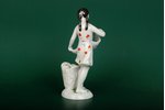 statuete, Meitene ar kukurūzu, porcelāns, PSRS, LFZ - Lomonosova porcelāna rūpnīca, modeļa autors -...