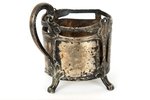 tea glass-holder, Modern style, WMF, metal, Germany, the beginning of the 20th cent....