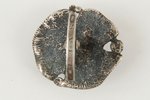 author's work, buckles from 5-lat coins, silver, 12.8 + 12.4 g., the size of the ring  3 x 3, the 20...