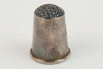 thimble, silver, 875 standard, 3.3 g, the 20-30ties of 20th cent., Latvia...
