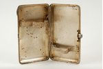 cigarette case, silver, Jaughtclub, enamels, golden overlay, 875 standard, the 20-30ties of 20th cen...