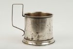 tea glass-holder, silver, I.Prokofyev, 84 standard, 70.9 g, the 2nd half of the 19th cent., Moscow,...