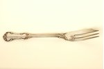 set, fork, silver, 12 pcs., Herman Bank, 875 standard, 364 g, the 20-30ties of 20th cent., Riga, Lat...