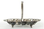 candy-bowl, silver, Ludwig Rozental, 875 standard, 231 g, the 20-30ties of 20th cent., Latvia, ~16.5...