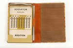 calculating machine, Addiator Duplex, morocco stamping, USA, the beginning of the 20th cent....