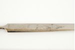 letter knife, silver, 84 standard, the beginning of the 20th cent., St. Petersburg, Russia, silver h...