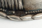 Сакта "Солнце", серебро, 875 проба, 8.5 г., размер кольца 5, 20-30е годы 20го века, Латвия...