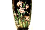 vase, pair, "Zelm & Boehm", ~48 cm, majolica, Latvia, Russia, ~ 1890...
