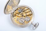 карманные часы, "Pallas", начало 20-го века, серебро, 84 проба, д = 30.95 см, в рабочем состоянии...