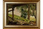 Pankoks Arnolds (1914-2008), Landscape, carton, oil, 25 x 35 cm...