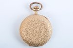 pocket watch, the beginning of the 20th cent., gold, 585 standart, weight of gold ~ 6 g d = 2.8 mm,...