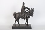 figurative composition, Alexander Nevsky, cast iron, 30 x 35 cm, weight 7560 g., USSR, Kasli, 1953...