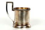 tea glass-holder, silver, 875 standard, 101.5 g, the 20-30ties of 20th cent., Latvia...