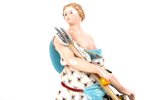 figurine, Woman with dragon, porcelain, Germany, Meissen, the beginning of the 20th cent., 14.5 cm,...
