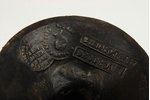 bust, Glinka, cast iron, 15 cm, Russia, Kasli, 1896, moulder M.Torokin...