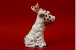 figurine, Dog in a kerchief, porcelain, Riga (Latvia), USSR, sculpture's work, molder - Taisija  Pol...