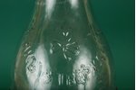 bottle, Central milk property, Riga, height 32 cm, glass, Russia, the beginning of the 20th cent....