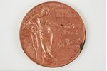 table medal, For diligence, Kauguri agriculture society, copper, Latvia, Russia, beginning of 20th c...