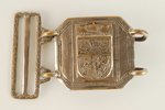 buckle, Police, Latvia, 20-30ies of 20th cent., 5 x 8 mm...
