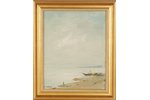 Крейцс Станислав (1909-1992), Берег моря в Аинажи, картон, масло, 20 x 25 см...