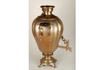 samovar, M.Sliozberg, Russia, weight ~ 5140 g, height 52 cm, flows at the junction of the body and w...