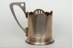 tea glass-holder, silver, Ivan Futikin, 84 standard, 147.25 g, 1897, Moscow, Russia...