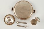 set for spices, silver, Tallinn manufactory, 916 standard, 164.4 g, the 60-80ies of 20th cent., USSR...