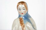 figurine, "Baiba", porcelain, Riga (Latvia), USSR, Riga porcelain factory, the 60ies of 20th cent.,...