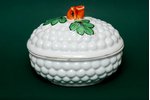 butter dish, Carrot, defect, M.S. Kuznetsov manufactory, Russia, the 19th cent....